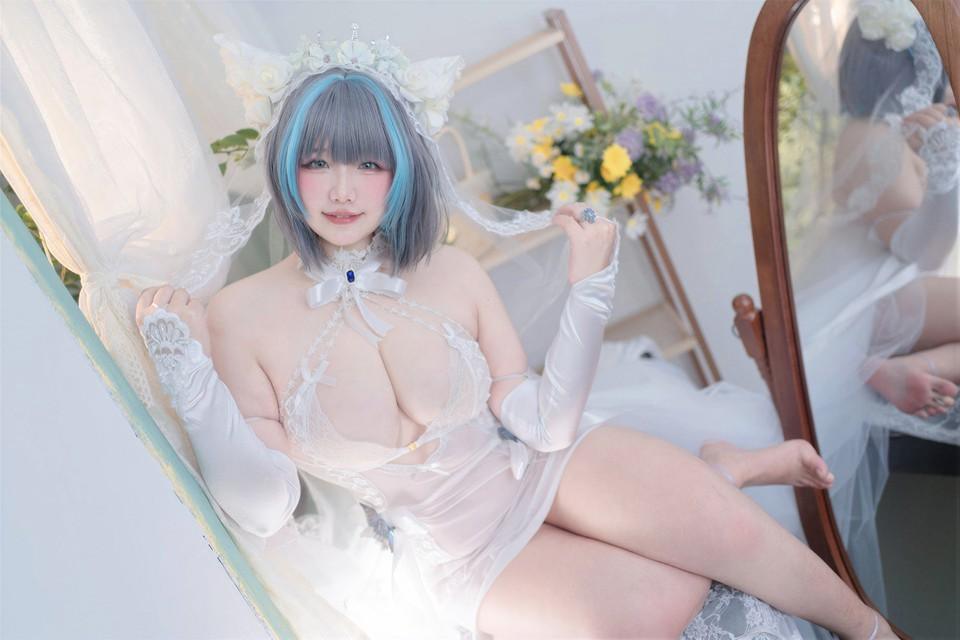 阿半今天很开心 – NO.048 碧蓝航线 柴郡誓约花嫁 [130P4V-1.29GB]-1