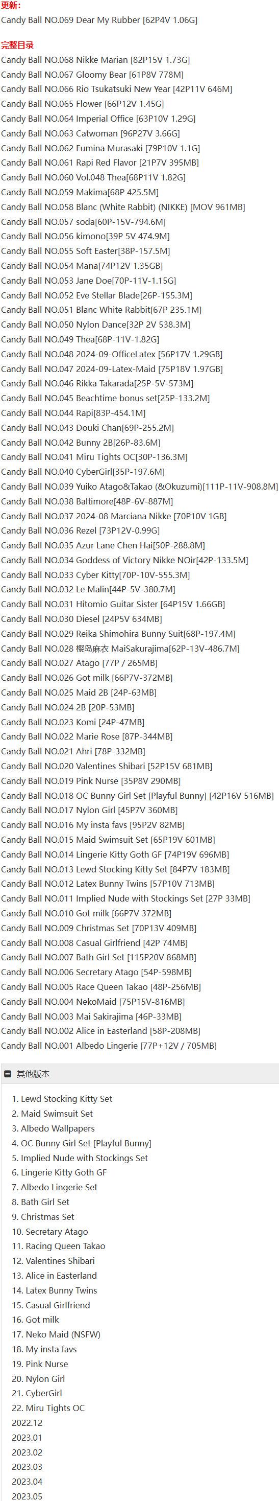 Candy Ball – 写真图包合集【持续更新中】-1 Candy Ball – 写真图包合集【持续更新中】-1