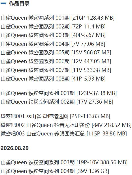 山雀Queen – 微密圈写真&视频合集【持续更新中】-1